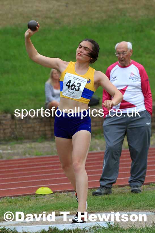 Shot putt, 2022 NEGP Monkton 5, Wednesday, July 20th. Photo: David T. Hewitson/Sports for All Pics